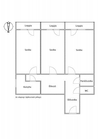 Eladó panellakás, Debrecenben 74.9 M Ft, 3 szobás