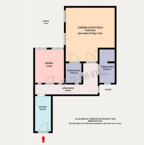 Eladó téglalakás, Budapesten, IX. kerületben 99 M Ft, 2 szobás