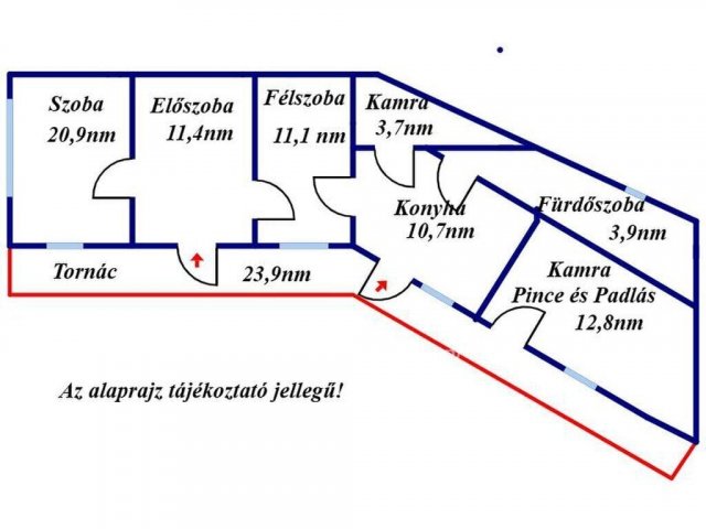 Eladó családi ház, Jászberényben 22 M Ft, 1+1 szobás