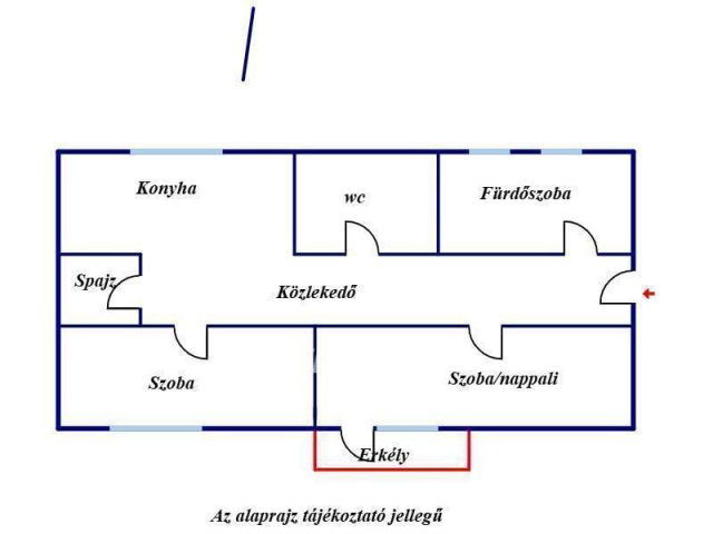 Eladó téglalakás, Miskolcon 33.5 M Ft, 2 szobás