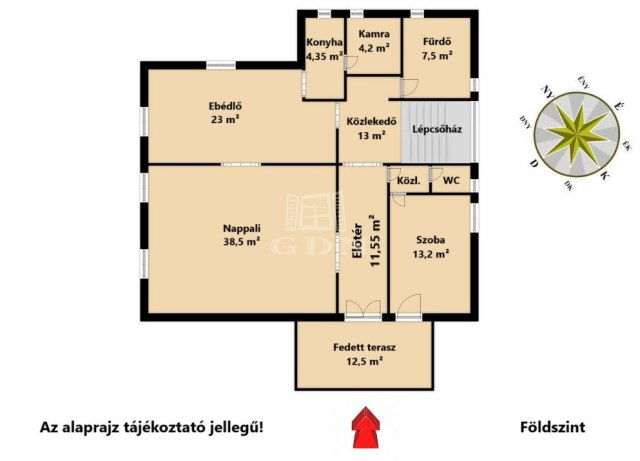 Eladó családi ház, Káván 129.9 M Ft, 6 szobás