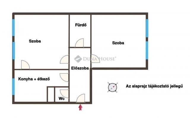 Eladó panellakás, Érden 58.8 M Ft, 2 szobás