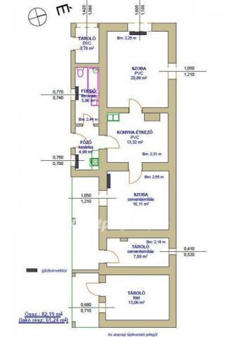 Eladó családi ház, Tiszafüreden 18 M Ft, 2 szobás