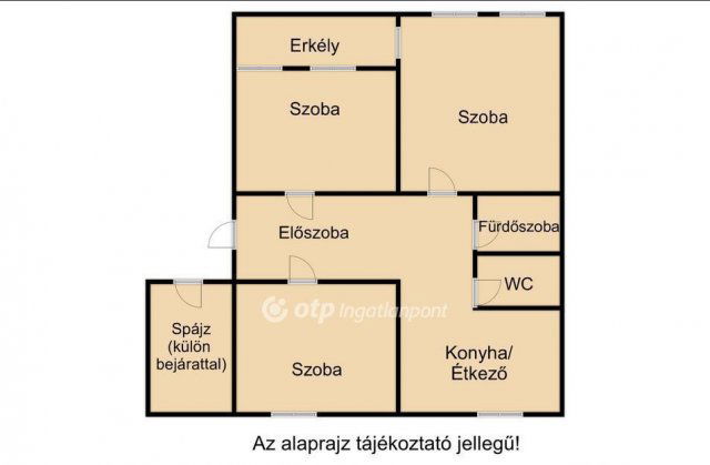 Eladó téglalakás, Debrecenben 62 M Ft, 2+1 szobás