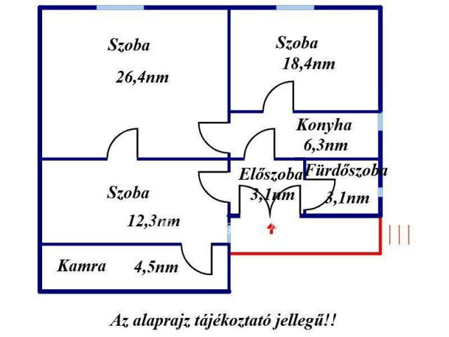 Eladó téglalakás, Jászberényben 30 M Ft, 3 szobás
