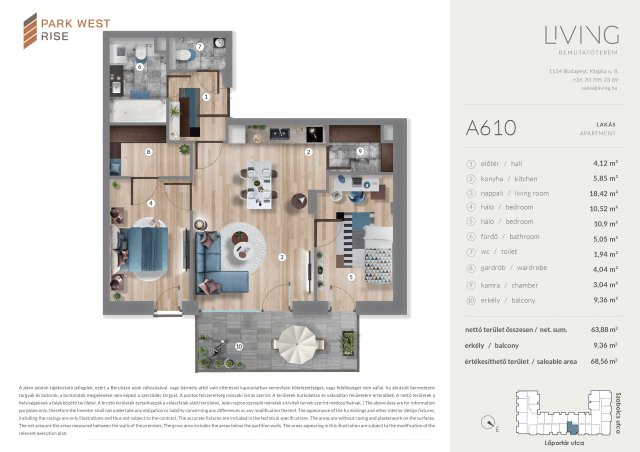 Eladó téglalakás, Budapesten, XIII. kerületben, Szabolcs utcában