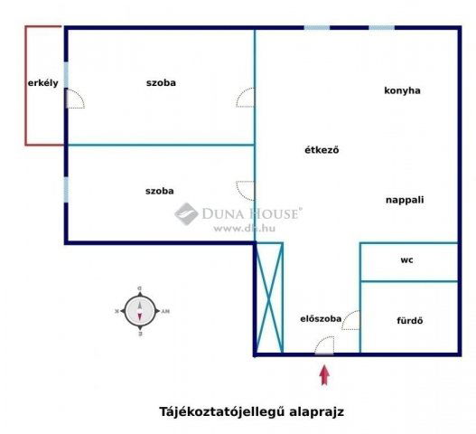 Eladó panellakás, Debrecenben 55.9 M Ft, 2 szobás