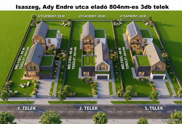 Eladó telek, Isaszegen, Ady Endre utcában 59 M Ft