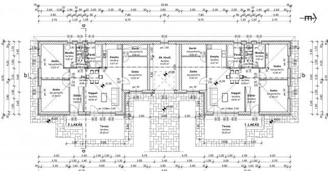 Eladó ikerház, Nyíregyházán 75 M Ft, 3 szobás