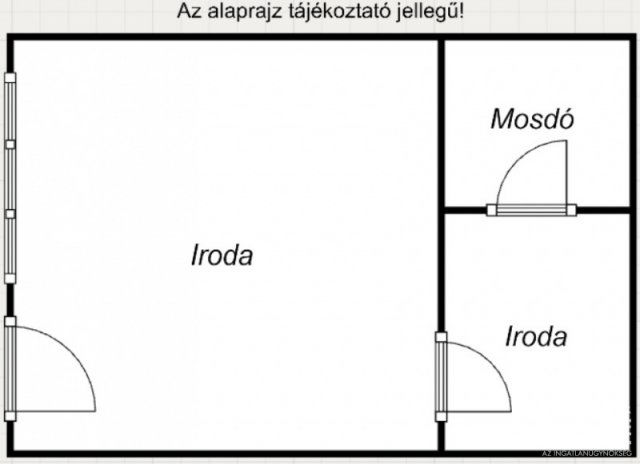 Eladó iroda, Szegeden 16 M Ft, 1 szobás / költözzbe.hu