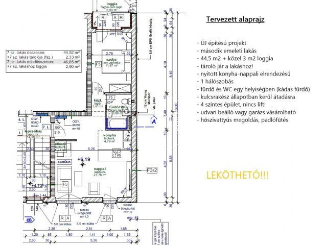 Eladó téglalakás, Szegeden 66.1 M Ft, 2 szobás