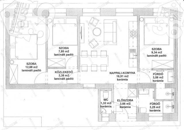 Eladó téglalakás, Budapesten, VII. kerületben 119.9 M Ft
