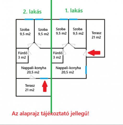 Eladó ikerház, Kiskunlacházán 50 M Ft, 3 szobás