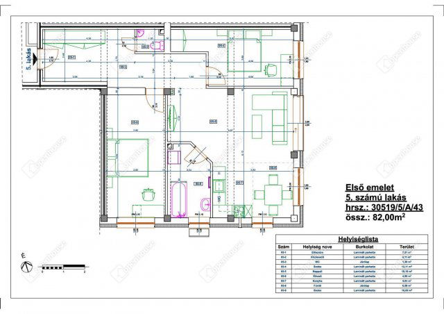 Eladó téglalakás, Miskolcon 65 M Ft, 3 szobás