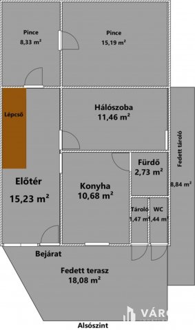 Eladó nyaraló, Ábrahámhegyen 114 M Ft, 2+3 szobás