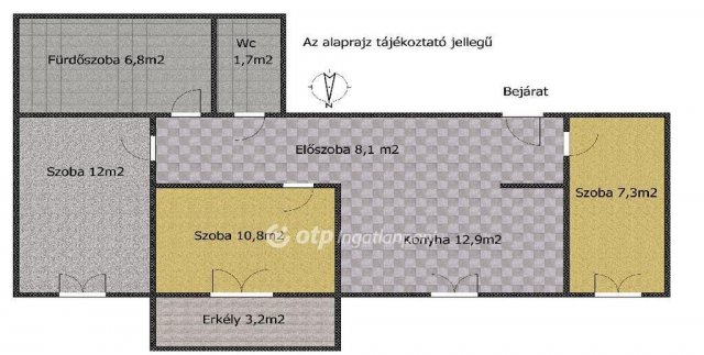 Eladó téglalakás, Tökölön 57.9 M Ft, 2+1 szobás
