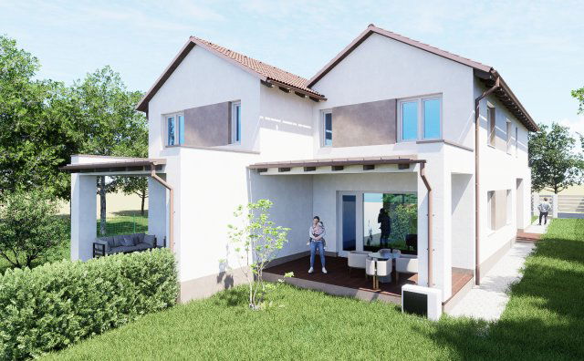 Eladó ikerház, Veresegyházon 130 M Ft, 5 szobás