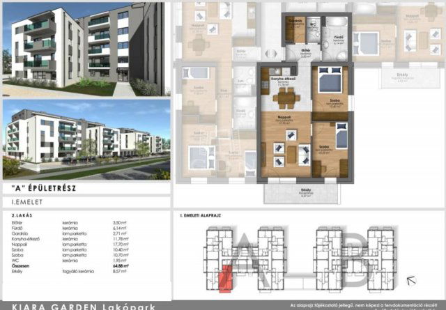 Eladó téglalakás, Szombathelyen 61.9 M Ft, 3 szobás