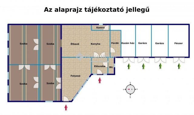 Eladó családi ház, Tamásiban 42.5 M Ft, 4 szobás