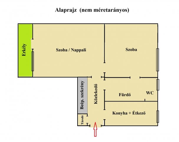 Eladó téglalakás, Ajkán, Ifjúság utcában 33.9 M Ft, 2 szobás