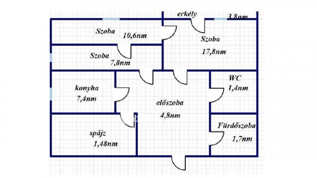 Eladó panellakás, Szekszárdon 35.95 M Ft, 1+2 szobás
