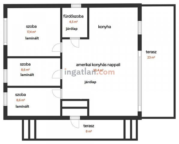 Eladó családi ház, Egyházasgergén 22 M Ft, 2+2 szobás