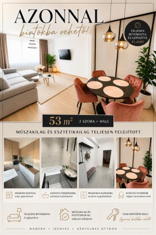 Eladó panellakás, Győrött 55.5 M Ft, 2 szobás