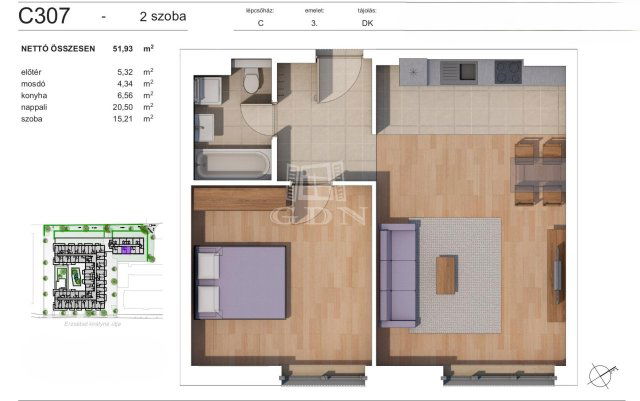 Eladó téglalakás, Budapesten, XIV. kerületben 82.84 M Ft