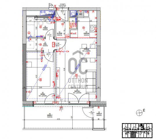 Eladó téglalakás, Budapesten, III. kerületben 110 M Ft, 2 szobás