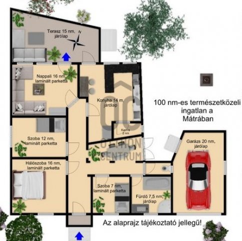 Eladó családi ház, Abasáron 74.9 M Ft, 4 szobás