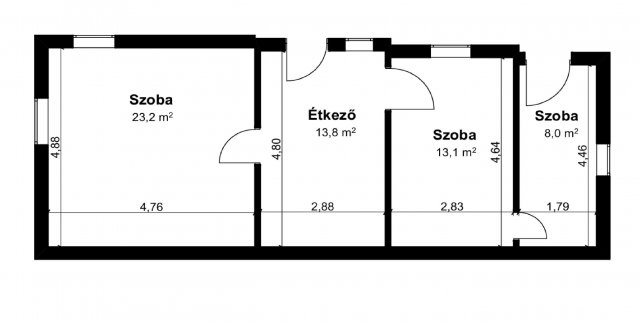 Eladó családi ház, Dunavecsén 5 M Ft, 2+1 szobás