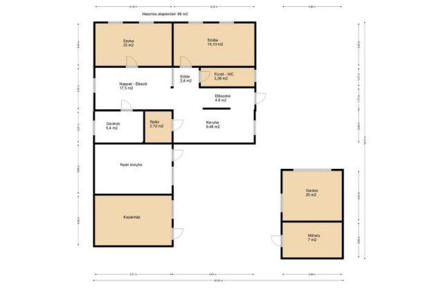 Eladó családi ház, Komáromban 48 M Ft, 3 szobás