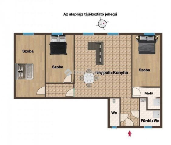 Eladó téglalakás, Budapesten, VII. kerületben 119.9 M Ft