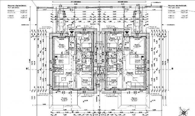 Eladó ikerház, Vácrátóton 96.5 M Ft, 4 szobás