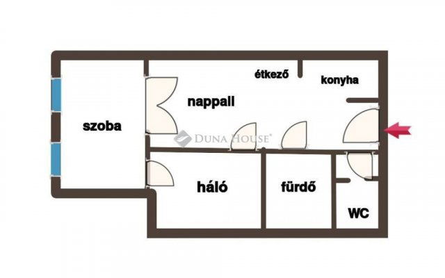 Eladó téglalakás, Budapesten, VII. kerületben 110 M Ft, 2 szobás