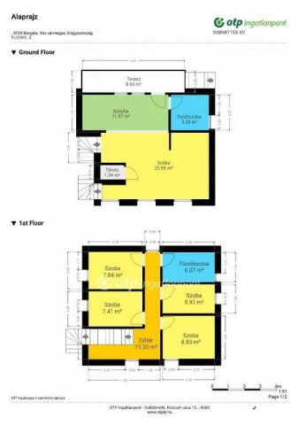 Eladó családi ház, Borgátán 53 M Ft, 1+4 szobás