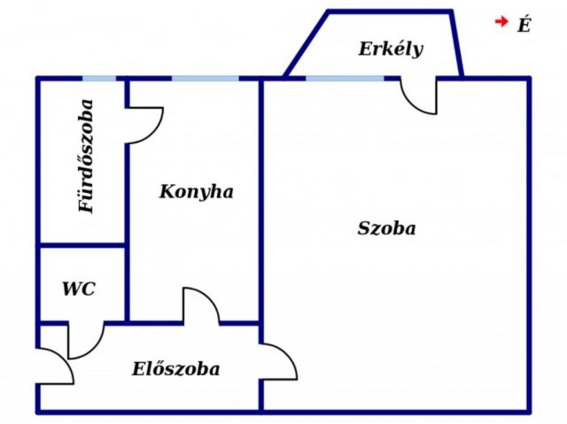 Eladó téglalakás, Kazincbarcikán 15.5 M Ft, 1 szobás