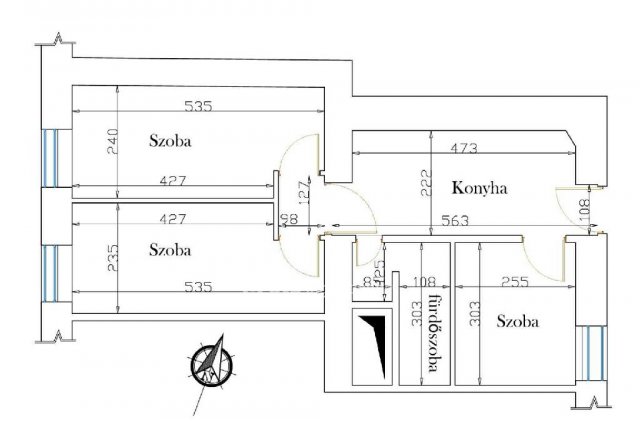 Eladó téglalakás, Budapesten, VIII. kerületben 65 M Ft, 4 szobás