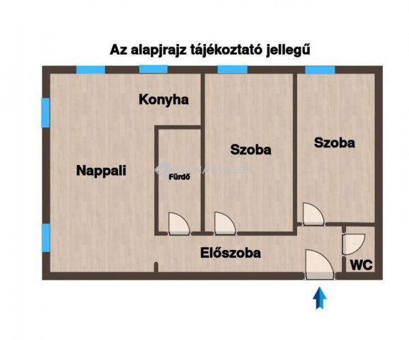 Eladó téglalakás, Csornán 46.8 M Ft, 3 szobás