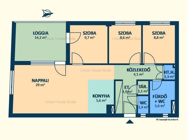 Eladó téglalakás, Budapesten, XI. kerületben 155 M Ft, 4 szobás