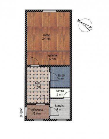 Eladó téglalakás, Budapesten, VI. kerületben 54.9 M Ft, 1 szobás