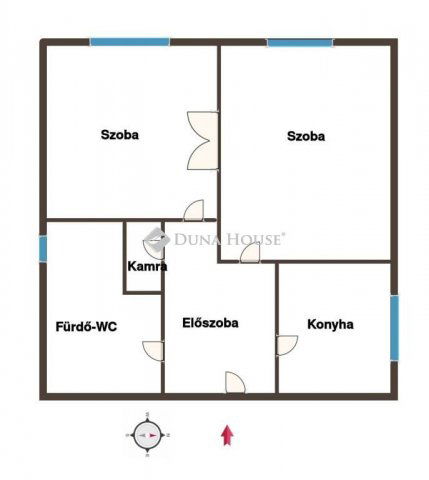 Eladó téglalakás, Kaposváron 33 M Ft, 2 szobás