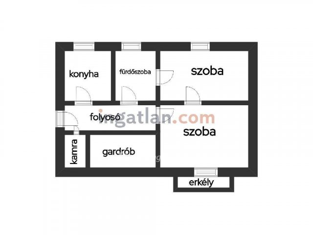 Eladó téglalakás, Szolnokon 35.9 M Ft, 2 szobás