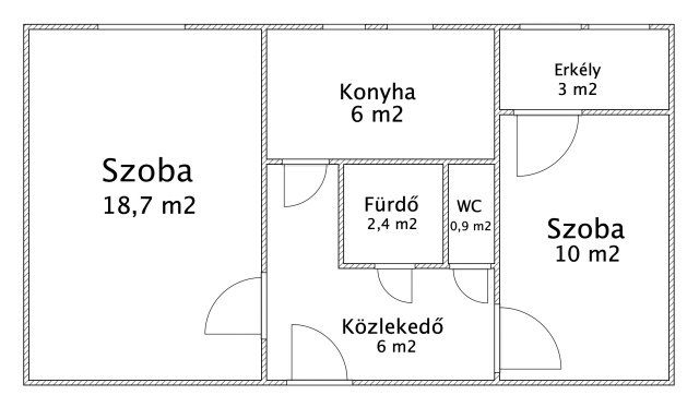 Eladó panellakás, Ajkán 27.9 M Ft, 2 szobás