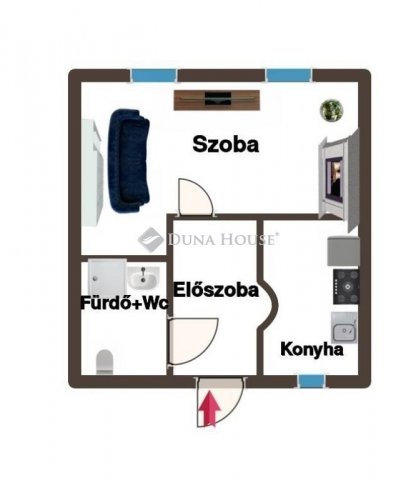 Eladó téglalakás, Kőszegen 19.5 M Ft, 1 szobás