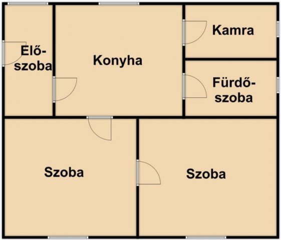 Eladó családi ház, Hosszúpályin 32 M Ft, 2 szobás