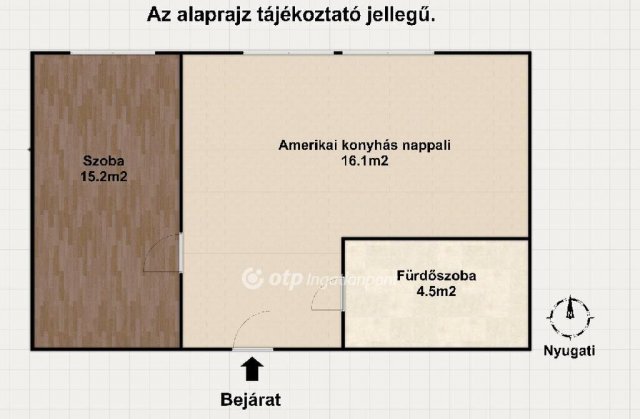 Eladó panellakás, Győrött 39.9 M Ft, 1+1 szobás
