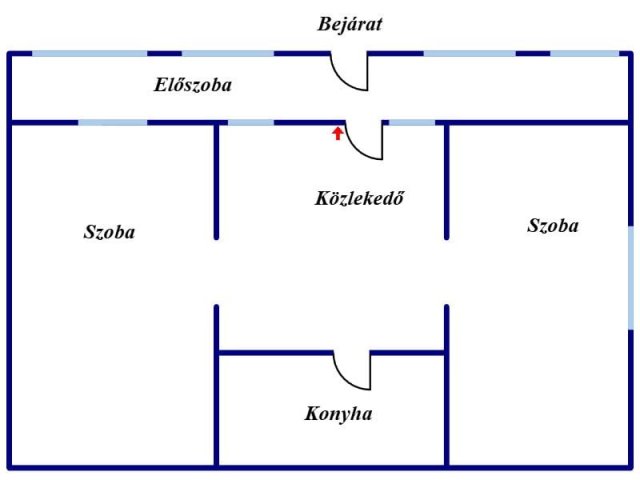 Eladó családi ház, Magyon 7 M Ft, 2 szobás