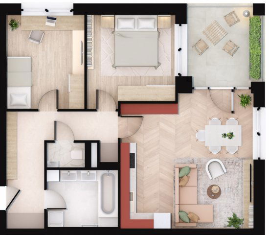 Eladó téglalakás, Pécsett 77 M Ft, 3 szobás