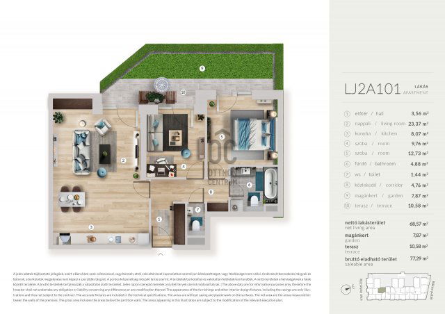 Eladó téglalakás, Budapesten, XIII. kerületben 124.99 M Ft
